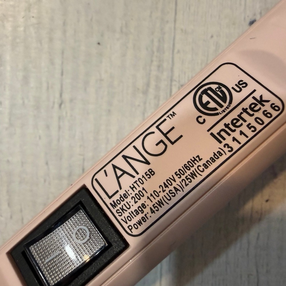 L'ange Hair‎ Ondulé Ceramic Curling Wand 1" blush - Picture 3 of 7